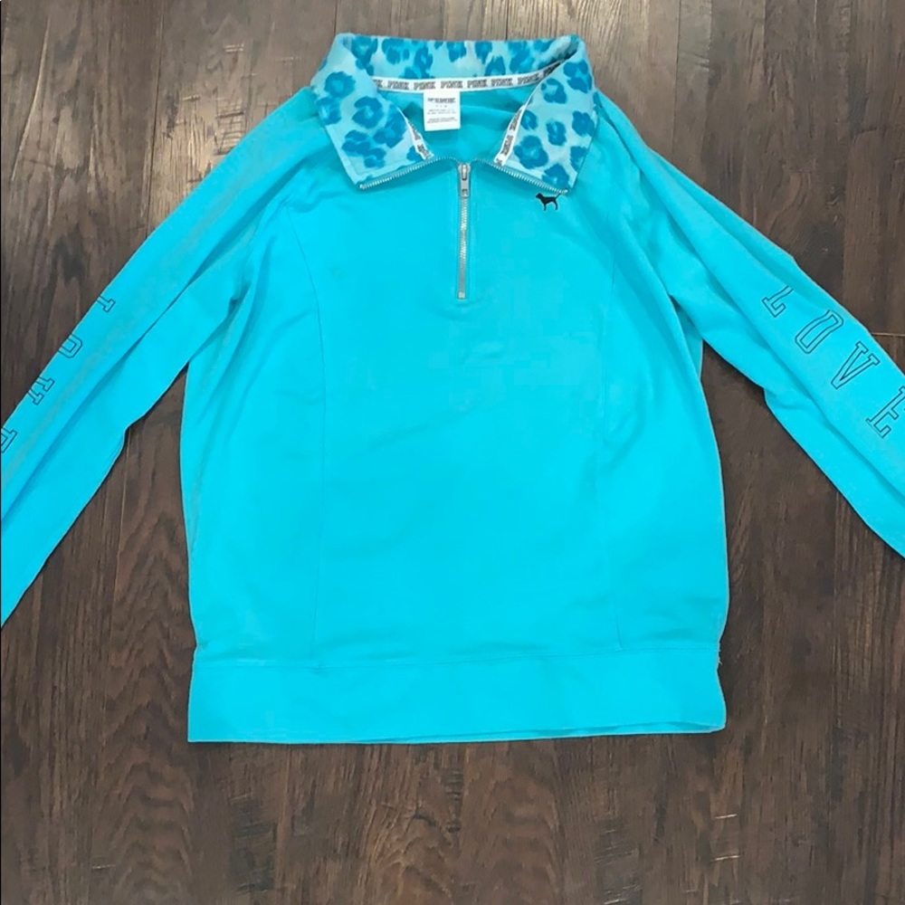 Pink Victoria Secret Light Blue Sport Jacket